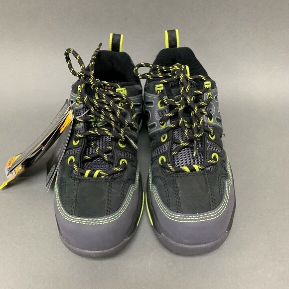 Bootmakers Oliver by Honeywell Women's Tennis Shoes 5 1/2 Gray Green Steel Toe - Picture 1 of 6